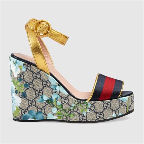 gucci sandals platforms|Gucci platform wedge sandal.